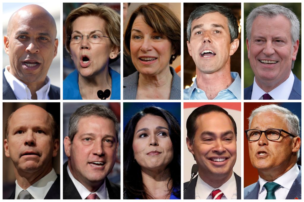 First ten DNC debate candidates - Reuters file